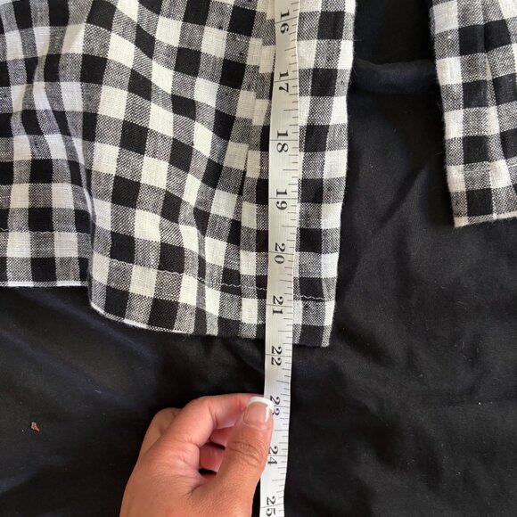 NWOT Linen Overalls - Size S, Gingham - Picture 10 of 11